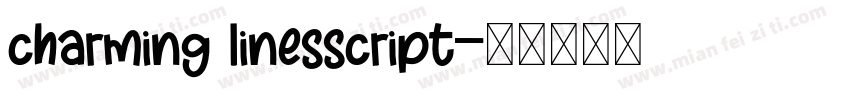 charming linesscript字体转换